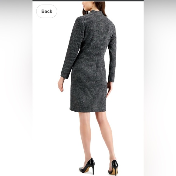 Knit Button Detail Sheath Dress - Size 14, Stretchy Fabric - Picture 5 of 5